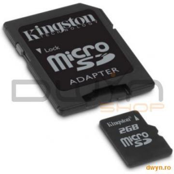 Kingston microSD 2GB + ADAPTOR SD - Pret | Preturi Kingston microSD 2GB + ADAPTOR SD