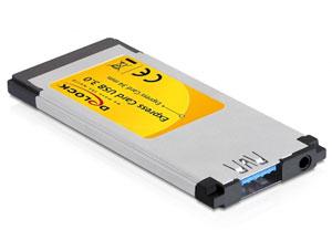 Placa ExpressCard la 1 port USB 3.0 slim, Delock 61872 - Pret | Preturi Placa ExpressCard la 1 port USB 3.0 slim, Delock 61872
