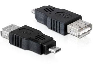 Adaptor OTG USB 2.0 A la micro USB B M - T, Delock 65325 - Pret | Preturi Adaptor OTG USB 2.0 A la micro USB B M - T, Delock 65325