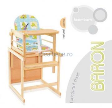 Bertoni - Scaun masa lemn Baron natur - Pret | Preturi Bertoni - Scaun masa lemn Baron natur