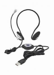 Casti cu microfon GEMBIRD MHS-108-USB Neckband - Pret | Preturi Casti cu microfon GEMBIRD MHS-108-USB Neckband