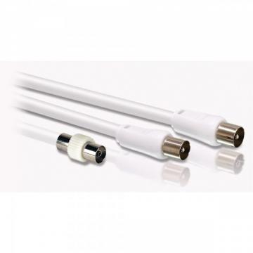 Cablu coaxial Philips pentru antena 2,0 m , M - T, adaptor M-M inclus, SWV2519H/10 - Pret | Preturi Cablu coaxial Philips pentru antena 2,0 m , M - T, adaptor M-M inclus, SWV2519H/10