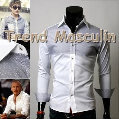 Camasa Barbati Slim Fit Cambrata Alba Imprimeu - Pret | Preturi Camasa Barbati Slim Fit Cambrata Alba Imprimeu