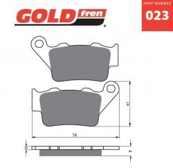 023K5 - placute de frana Goldfren - spate - Pret | Preturi 023K5 - placute de frana Goldfren - spate