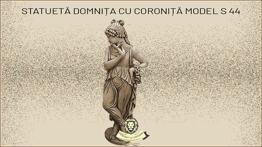 Statueta domnita cu coronita din beton model S44. - Pret | Preturi Statueta domnita cu coronita din beton model S44.