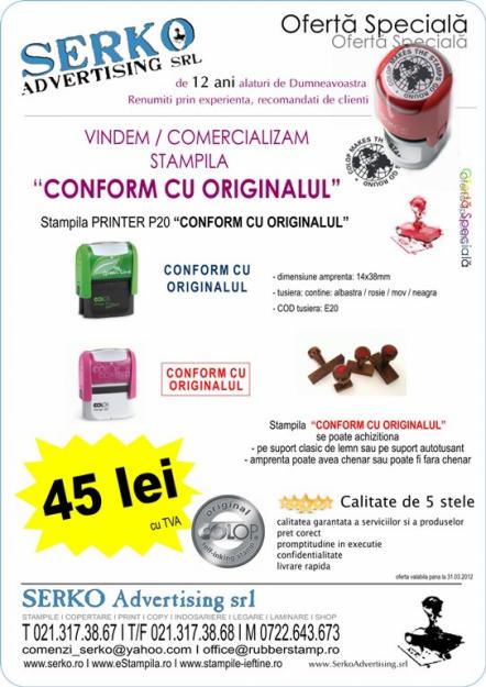 AMPRENTE STAMPILE TUS TUSIERE PRINT COPY SHOP - Pret | Preturi AMPRENTE STAMPILE TUS TUSIERE PRINT COPY SHOP