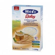 HERO Baby 8 Cereale cu Miere fara Lapte (+6 Luni) 250gr - Pret | Preturi HERO Baby 8 Cereale cu Miere fara Lapte (+6 Luni) 250gr