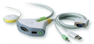 KVM Switch2 Belkin, 2 Port, USB, Audio, include cabluri, F1DG102UEA - Pret | Preturi KVM Switch2 Belkin, 2 Port, USB, Audio, include cabluri, F1DG102UEA