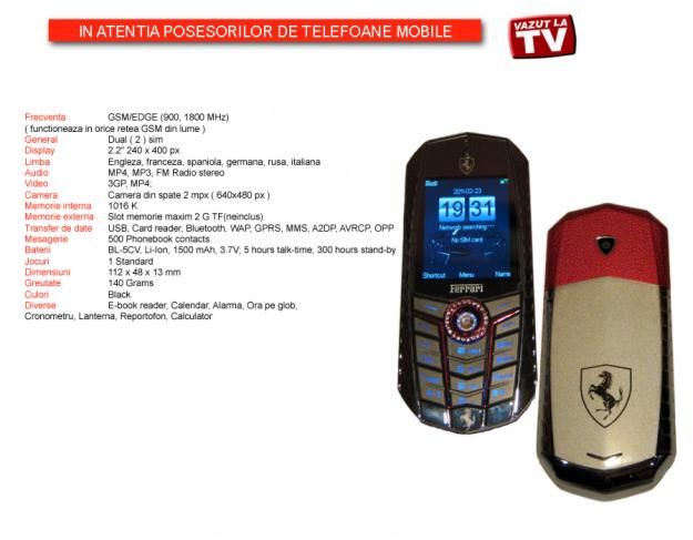 VERTU FERRARI 2010 DUAL SIM - Pret | Preturi VERTU FERRARI 2010 DUAL SIM