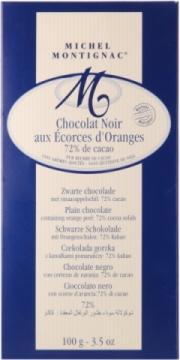 Ciocolata neagra 72% cu coaja de portocala Michel Montignac - Pret | Preturi Ciocolata neagra 72% cu coaja de portocala Michel Montignac