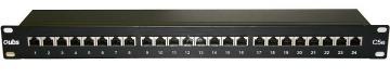 Qubs Patch panel 24 porturi FTP,Cat.5e, T568A/B, black - Pret | Preturi Qubs Patch panel 24 porturi FTP,Cat.5e, T568A/B, black