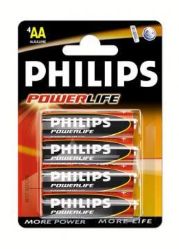 Philips baterii Power Life LR6 (AA), 4 bucati/blister - Pret | Preturi Philips baterii Power Life LR6 (AA), 4 bucati/blister