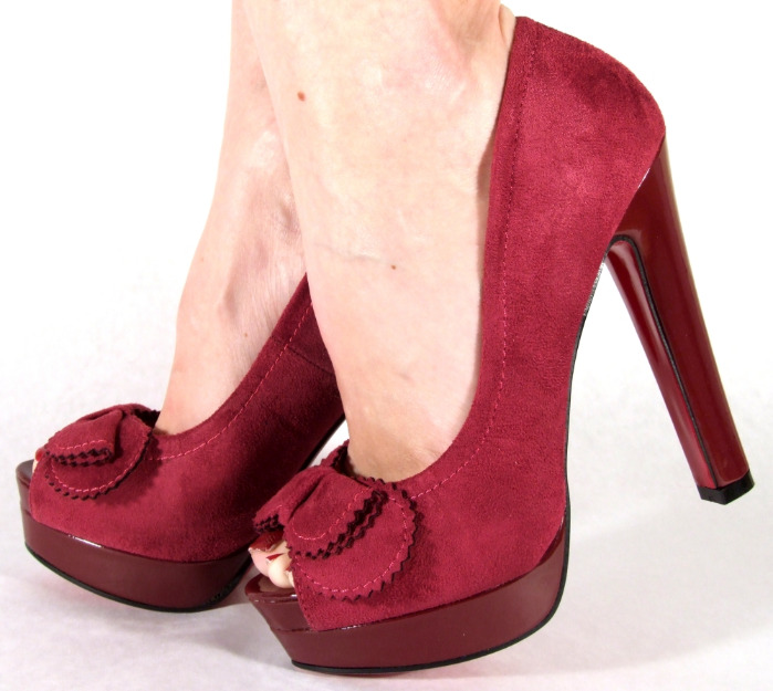 Pantofi peeptoe eleganti mov, dama/dame/femei (model: M456-2) - Pret | Preturi Pantofi peeptoe eleganti mov, dama/dame/femei (model: M456-2)