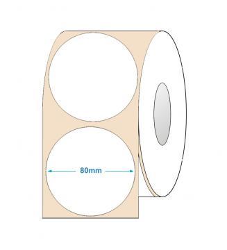 Role de etichete semilucioase rotunde 80mm - Pret | Preturi Role de etichete semilucioase rotunde 80mm