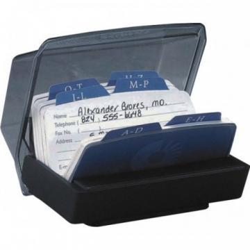 Fisier liniar cu capac Petit V - 250 carduri 57 x 102mm pentru adrese, negru, ROLODEX - Pret | Preturi Fisier liniar cu capac Petit V - 250 carduri 57 x 102mm pentru adrese, negru, ROLODEX