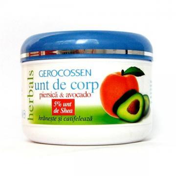 Gerocossen Herbals Unt de Corp cu Piersica, Avocado, Unt de Shea 250ml - Pret | Preturi Gerocossen Herbals Unt de Corp cu Piersica, Avocado, Unt de Shea 250ml