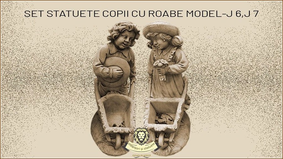 Statuete gradinari cu roaba din beton model J6, J7. - Pret | Preturi Statuete gradinari cu roaba din beton model J6, J7.