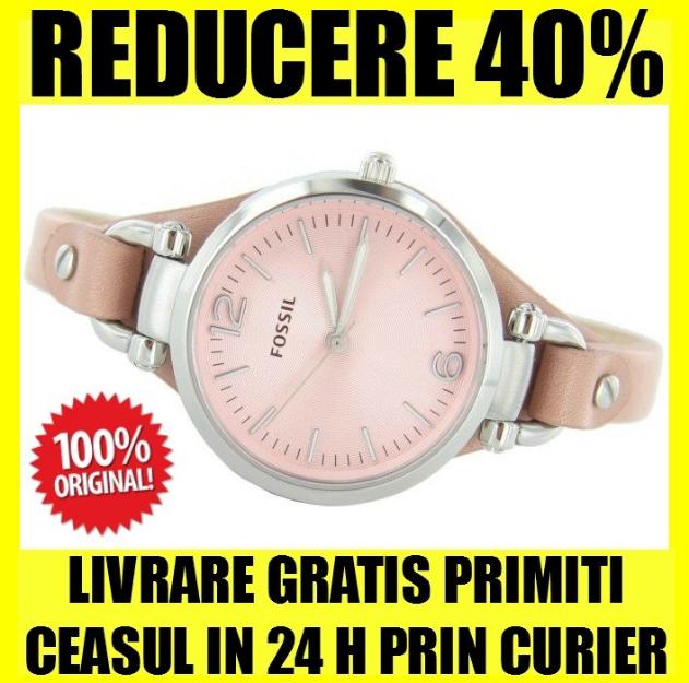 Fossil es3076 georgia pink ceas dama casual - livrarea gratis - Pret | Preturi Fossil es3076 georgia pink ceas dama casual - livrarea gratis