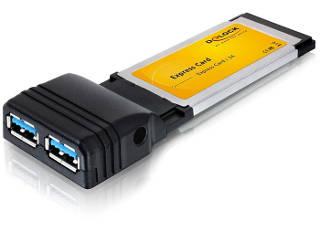 Placa ExpressCard la 2 porturi USB 3.0, Delock 61753 - Pret | Preturi Placa ExpressCard la 2 porturi USB 3.0, Delock 61753