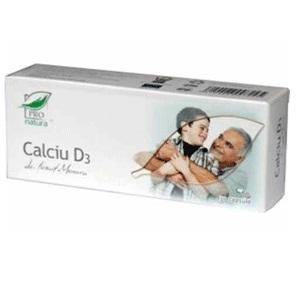 Calciu cu D3 *30cps - Pret | Preturi Calciu cu D3 *30cps