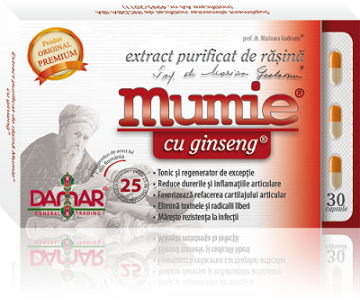 Extract Purificat de Rasina Mumie cu Ginseng 0.2gr *30cps - Pret | Preturi Extract Purificat de Rasina Mumie cu Ginseng 0.2gr *30cps