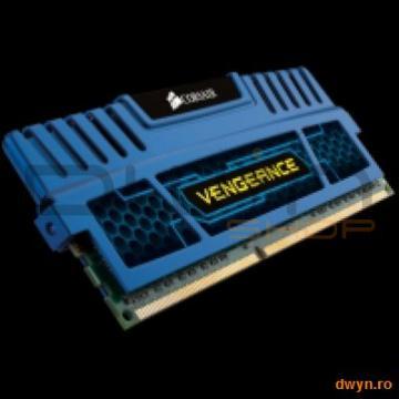 Corsair DDR3 8GB 1600MHz, KIT 2x4GB, 9-9-9-24, radiator Blue Vengeance, dual channel, 1.5V - Pret | Preturi Corsair DDR3 8GB 1600MHz, KIT 2x4GB, 9-9-9-24, radiator Blue Vengeance, dual channel, 1.5V