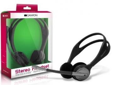 Multimedia Kit CANYON Binaural Headphones 20Hz-20kHz, Ext. Microphone, 2.5m, Cable, Ret. (Blister) - Pret | Preturi Multimedia Kit CANYON Binaural Headphones 20Hz-20kHz, Ext. Microphone, 2.5m, Cable, Ret. (Blister)