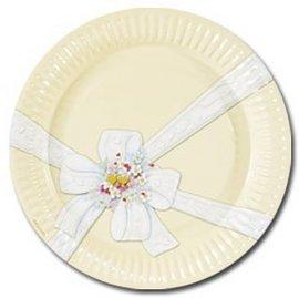 Set de 10 farfurii nunta cununia civila ceremonii din carton 23cm CEREMONY - Pret | Preturi Set de 10 farfurii nunta cununia civila ceremonii din carton 23cm CEREMONY