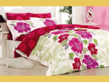 Lenjerie de pat din satin Clasy Pallette fucsia 2 persoane - Pret | Preturi Lenjerie de pat din satin Clasy Pallette fucsia 2 persoane