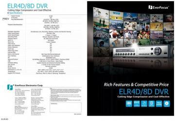 DVR Standalone EVERFOCUS ELR8F - Pret | Preturi DVR Standalone EVERFOCUS ELR8F