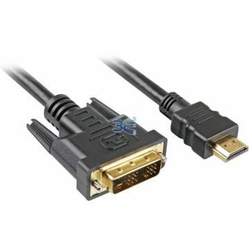 Sharkoon Cablu HDMI -&gt; DVI-D 18+1, 5 metri - Pret | Preturi Sharkoon Cablu HDMI -&gt; DVI-D 18+1, 5 metri