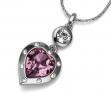 Colier Sweetheart cu cristale Swarovski antique pink - Pret | Preturi Colier Sweetheart cu cristale Swarovski antique pink