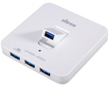 Hub USB 3.0, UHN3i-400, 4 porturi, alimentare externa, alb, Ultron (91724) - Pret | Preturi Hub USB 3.0, UHN3i-400, 4 porturi, alimentare externa, alb, Ultron (91724)