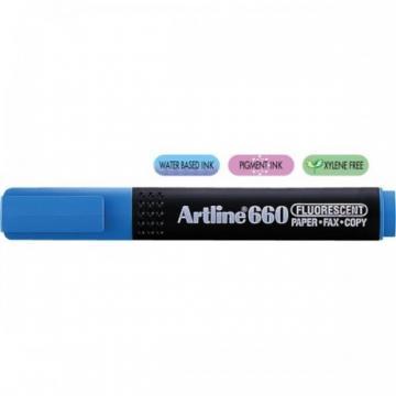 Textmarker fluorescent 1.0-4.0mm, ARTLINE 660 - albastru - Pret | Preturi Textmarker fluorescent 1.0-4.0mm, ARTLINE 660 - albastru