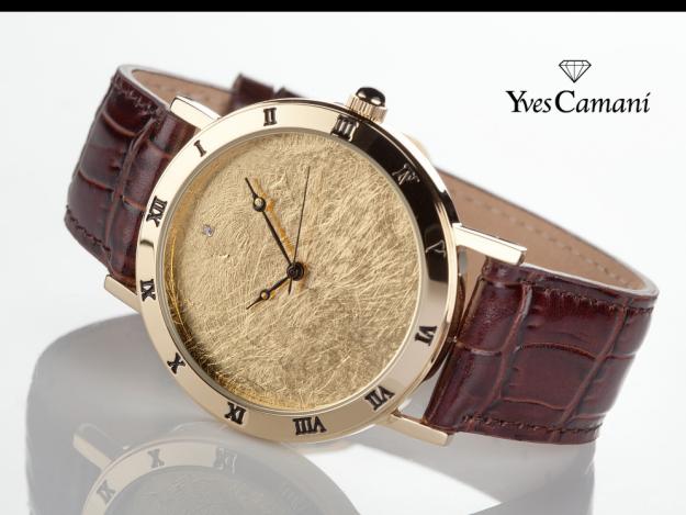 ceas unisex Yves Camani - placat cu aur - Pret | Preturi ceas unisex Yves Camani - placat cu aur
