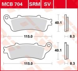 MCB704 SV - placute de frana sinterizate TRW - fata - Pret | Preturi MCB704 SV - placute de frana sinterizate TRW - fata