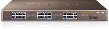 Switch TP-LINK WebSmart 24-port-uri Gigabit ÅŸi 2 slot-uri SFP combo TL-SG2224WEB - Pret | Preturi Switch TP-LINK WebSmart 24-port-uri Gigabit ÅŸi 2 slot-uri SFP combo TL-SG2224WEB