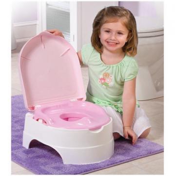 Olita All-in-One Potty Seat &amp; Step Stool Pink - Pret | Preturi Olita All-in-One Potty Seat &amp; Step Stool Pink