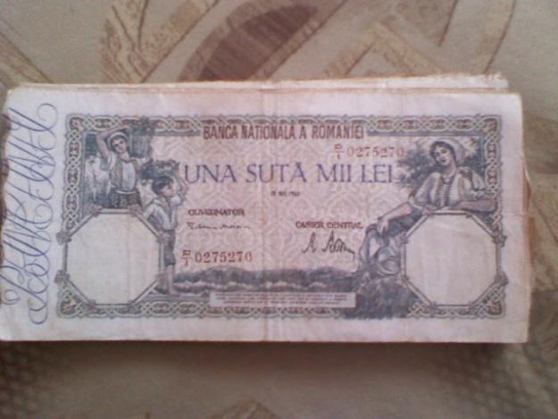 Bancnote Romania UNA SUTA MII LEI 1946 - Pret | Preturi Bancnote Romania UNA SUTA MII LEI 1946