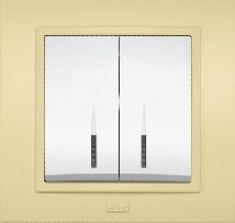 Comutator cu led ST Zena Bej - Pret | Preturi Comutator cu led ST Zena Bej