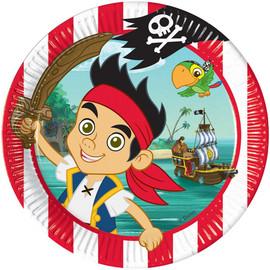 8 farfurii carton 23cm JAKE&amp;THE NEVERLAND PIRATES - Pret | Preturi 8 farfurii carton 23cm JAKE&amp;THE NEVERLAND PIRATES