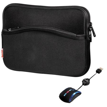 Geanta laptop 10.2 inch + mini mouse,material cu memorie,hama 39783 - Pret | Preturi Geanta laptop 10.2 inch + mini mouse,material cu memorie,hama 39783