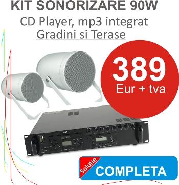 Sistem sonorizare complet pt. terase cu CD Player integrat - Pret | Preturi Sistem sonorizare complet pt. terase cu CD Player integrat