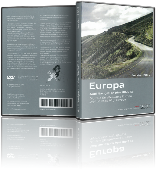 DVD Audi RNS-E harta navigatie A3 A4 A6 TT R8 2012 Romania Europa - Pret | Preturi DVD Audi RNS-E harta navigatie A3 A4 A6 TT R8 2012 Romania Europa
