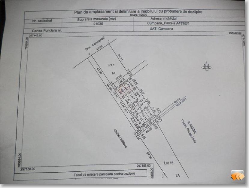 teren de vanzare Cumpana zona Movila - Pret | Preturi teren de vanzare Cumpana zona Movila