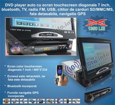 DVD AUTO cu GPS si Display LED 7