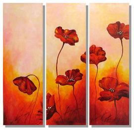 Modern Art Acrylic - Frank Bergmann "Flower" Multi Panel - Pret | Preturi Modern Art Acrylic - Frank Bergmann "Flower" Multi Panel