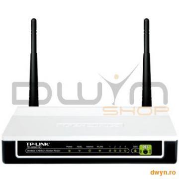 Router Wireless 4 Porturi ADSL2+ 300Mbps, Trendchip+Ralink chipset, 2.4GHz, 802.11n/g/b, ADSL/ADSL2/ - Pret | Preturi Router Wireless 4 Porturi ADSL2+ 300Mbps, Trendchip+Ralink chipset, 2.4GHz, 802.11n/g/b, ADSL/ADSL2/