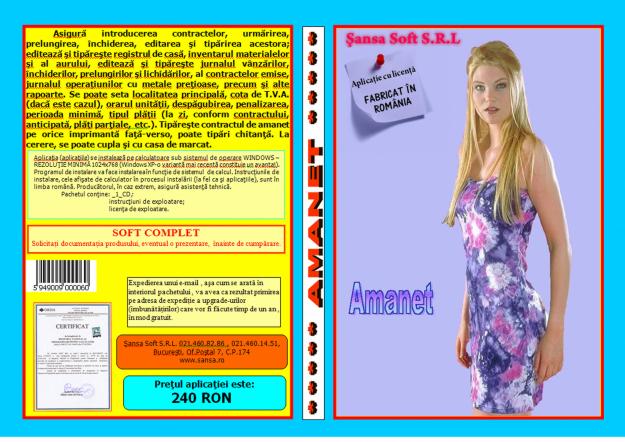 240 LEI - SOFT CASA DE AMANET COMPLET, LICENTIAT RECOMANDAT DE UGIR - Pret | Preturi 240 LEI - SOFT CASA DE AMANET COMPLET, LICENTIAT RECOMANDAT DE UGIR