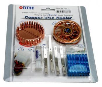 Cooler TITAN TTC-CUV2AB/LD2(DIY),VGA copper cooler, 2 LEDs Crystal Fan - Pret | Preturi Cooler TITAN TTC-CUV2AB/LD2(DIY),VGA copper cooler, 2 LEDs Crystal Fan